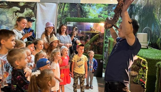 Выставка пауков, рептилий