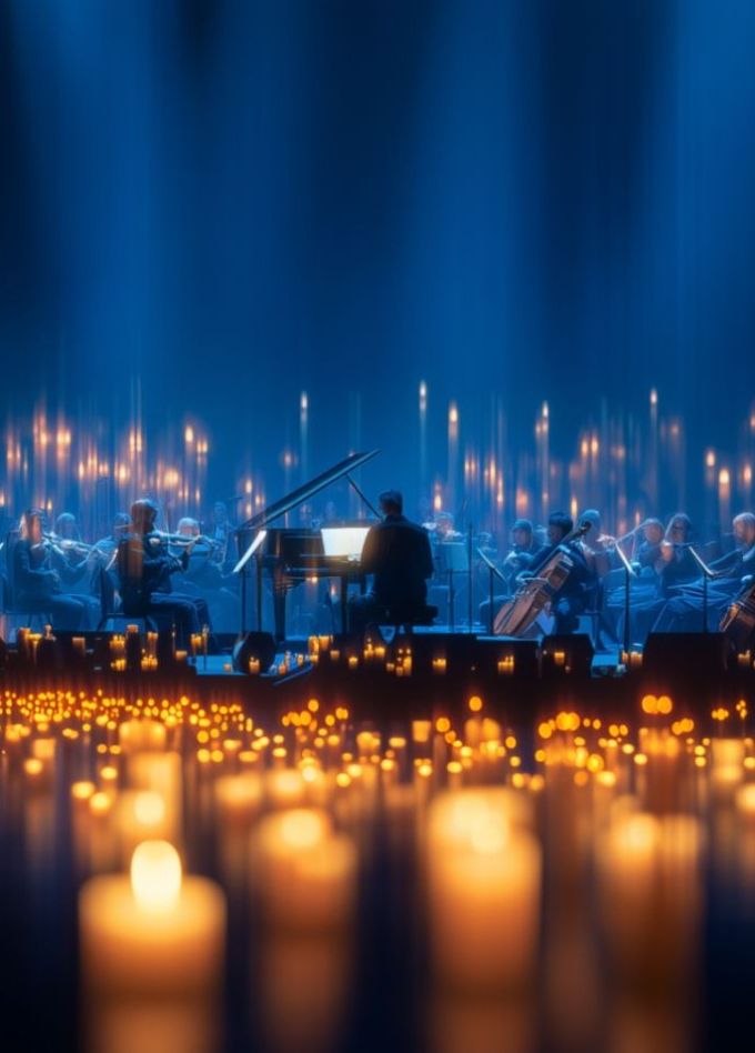 Оркестр CAGMO. Саундтреки Эйнауди. Двойной концерт при свечах